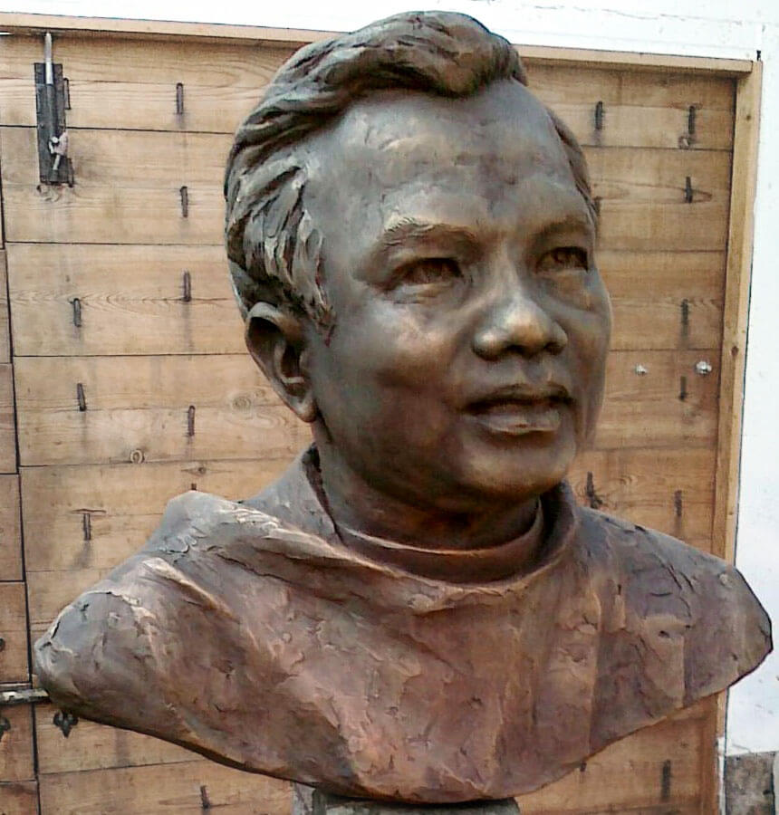 Monsignor Peter Duc Diem. Bronze commission for the Vietnamese Community Catholic Church in Bow.